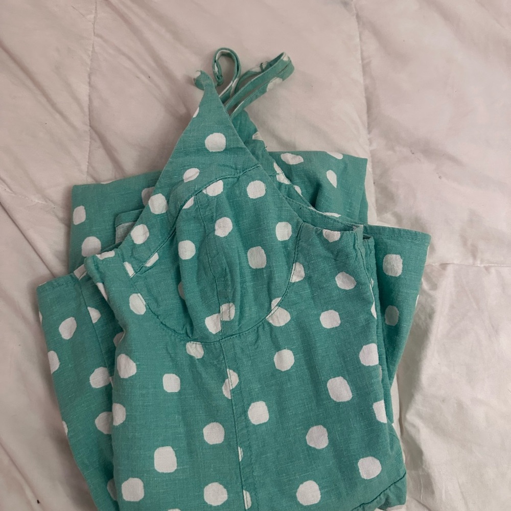 Urban outfitters mint polka dot midi dress
